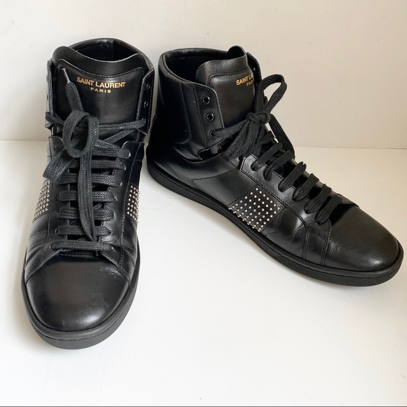 Saint Laurent Other - Saint Laurent Unisex 9.5Womens or 8Mens Microstud Sneakers